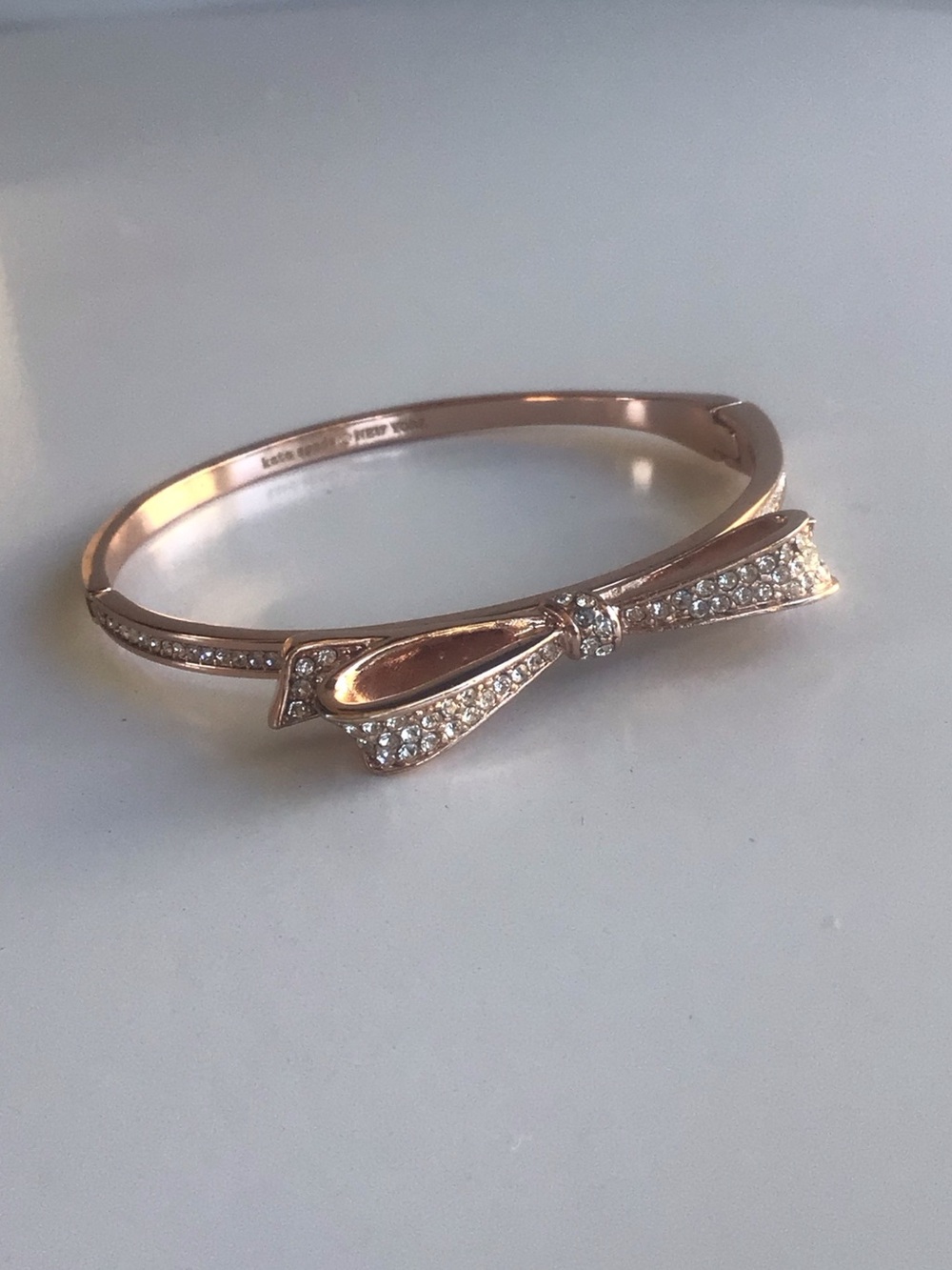 Kate Spade crystal rhinestones jewel bow bracelet